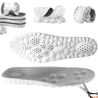 4D Memory Cloud Technology Insole - Super Soft Ultra Comfort Insoles Foam Sport
