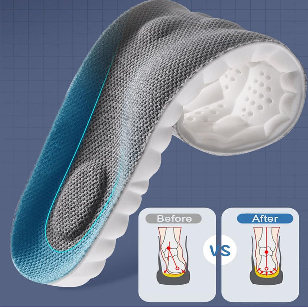 4D Memory Cloud Technology Insole - Super Soft Ultra Comfort Insoles Foam Sport