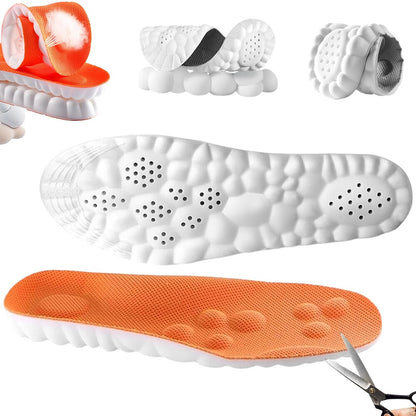 4D Memory Cloud Technology Insole - Super Soft Ultra Comfort Insoles Foam Sport