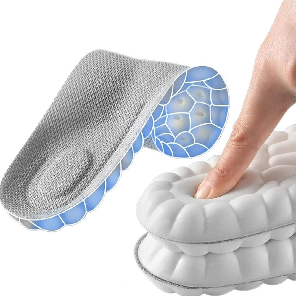4D Memory Cloud Technology Insole - Super Soft Ultra Comfort Insoles Foam Sport