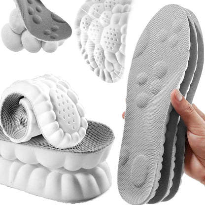 4D Memory Cloud Technology Insole - Super Soft Ultra Comfort Insoles Foam Sport