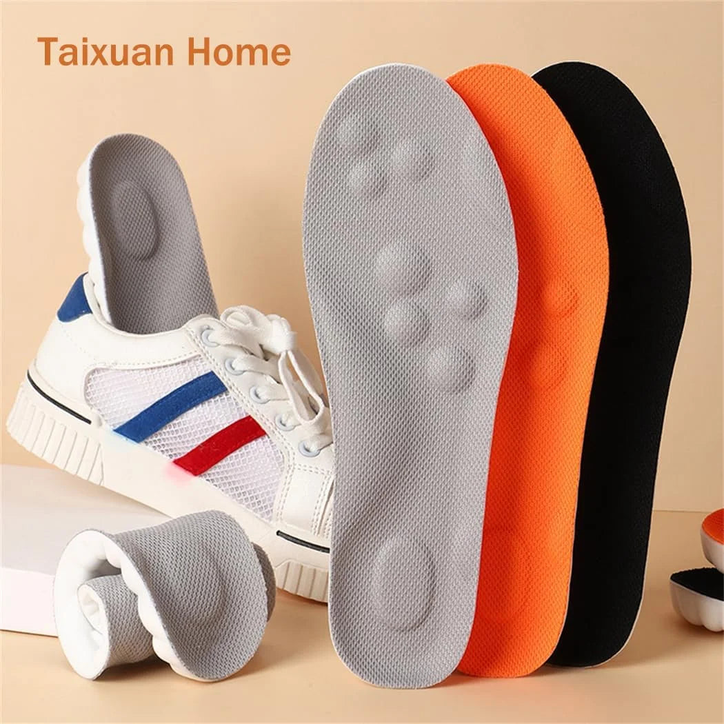 2 PCS Steppers Insoles for Men/Women, Steppers Massage Insoles, 4D Soft Memory Foam Cushioning Sports Cloud Insoles for Men