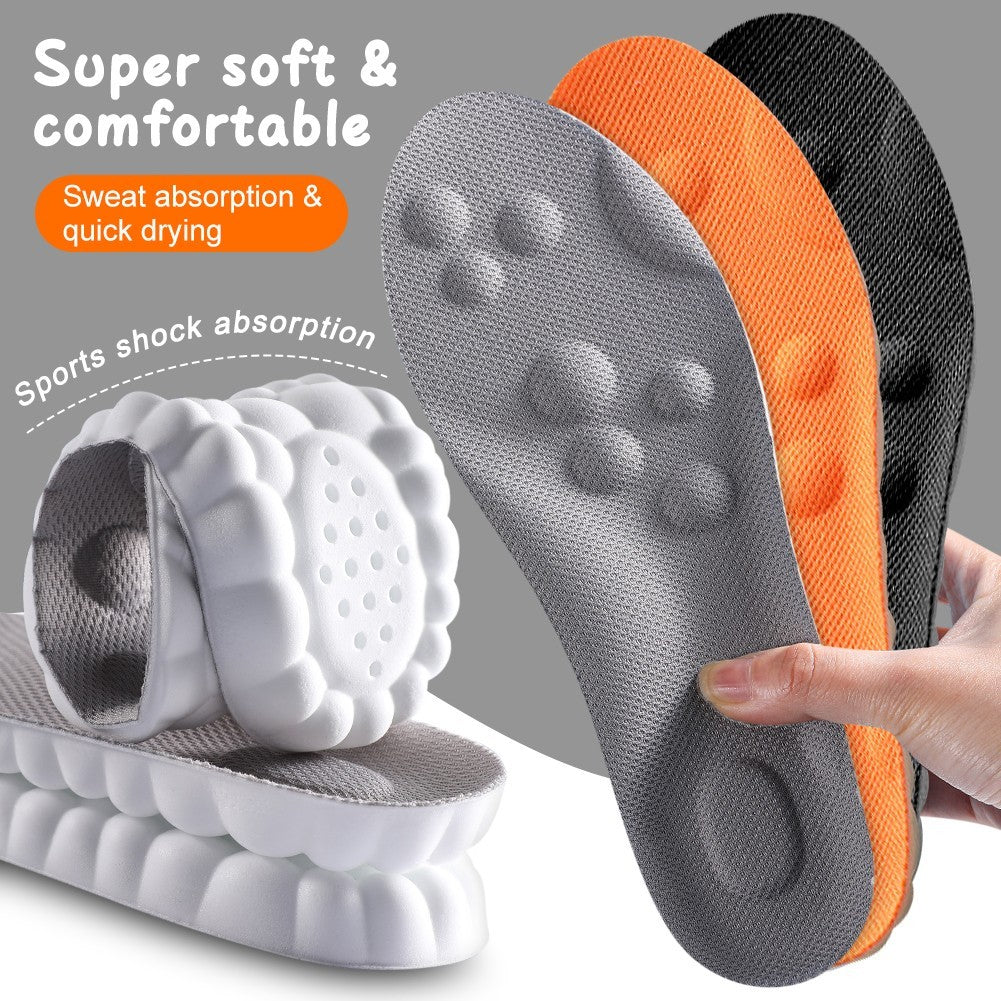 4D Memory Cloud Technology Insole - Super Soft Ultra Comfort Insoles Foam Sport