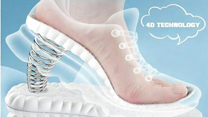 4D Memory Cloud Technology Insole - Super Soft Ultra Comfort Insoles Foam Sport