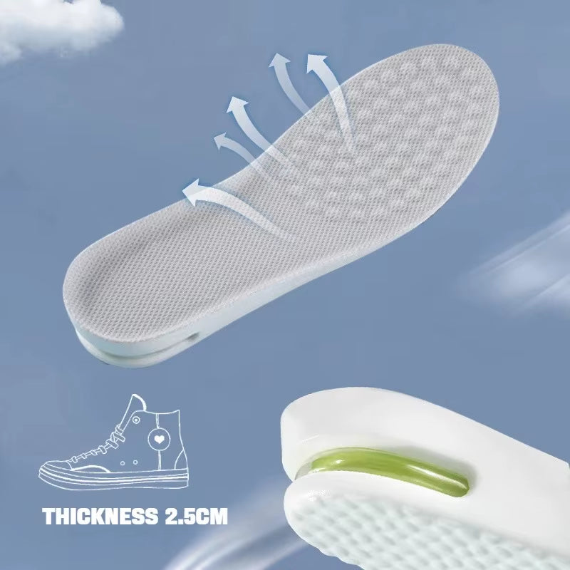 1 Pair of Height Increasing Insoles Relieve Leg Fatigue Comfort Insoles Men'S and Women'S Sports Shock Absorbing Insoles