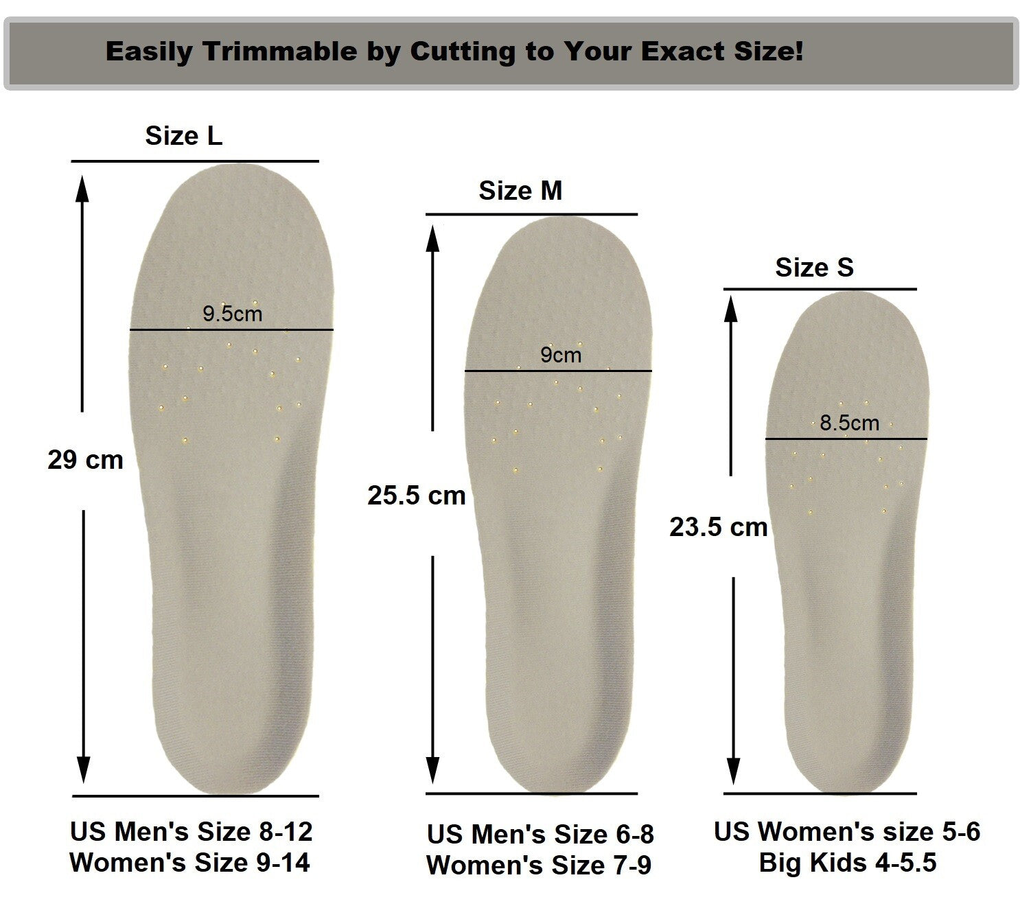 Happystep Shoe Inserts Memory Foam Insoles Comfort Insoles for Men and Women