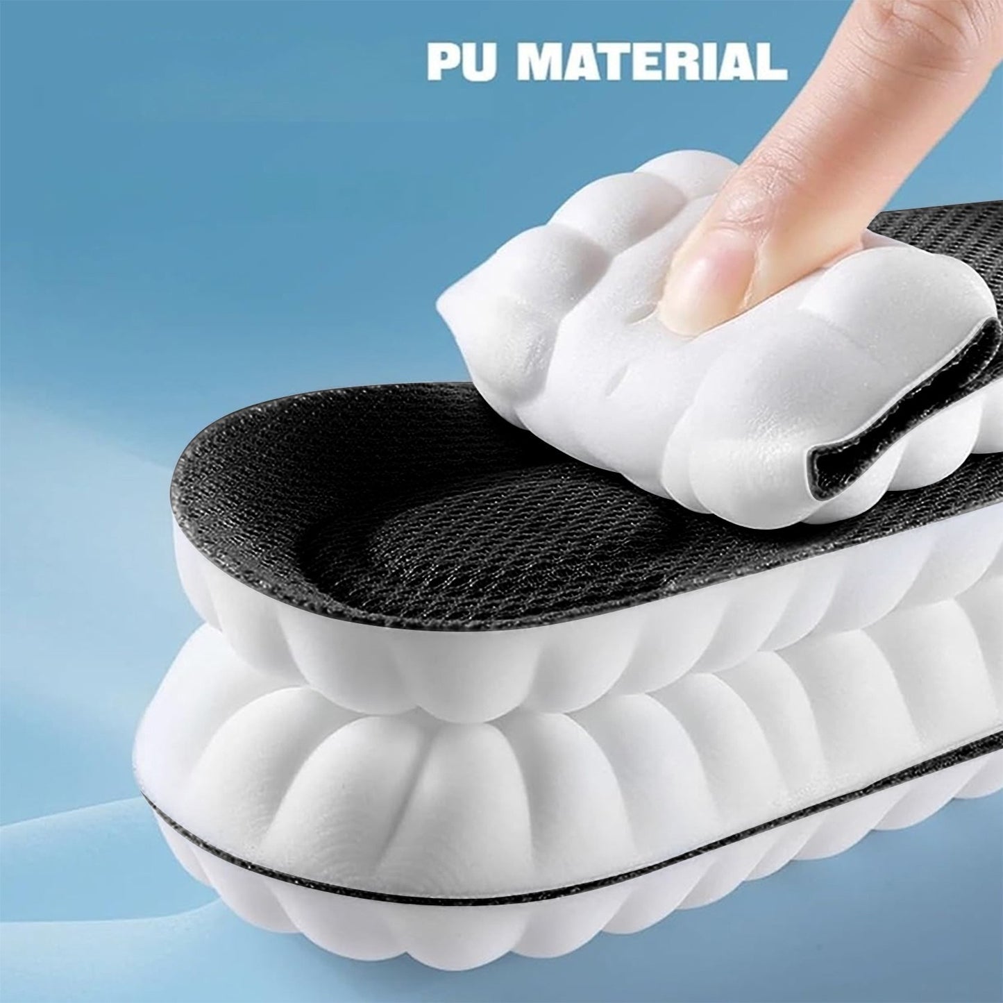 4D Memory Cloud Technology Insole - Super Soft Ultra Comfort Insoles Foam Sport